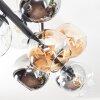 Koyoto Plafondlamp, Kogellampje Amber, Duidelijk, Rookkleurig, 10-lichts