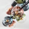 Gastor Plafondlamp, Kogellampje Blauw, Groen, Duidelijk, Koperkleurig, 10-lichts