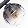 Koyoto Plafondlamp, Kogellampje Amber, Duidelijk, Rookkleurig, 10-lichts