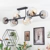 Koyoto Plafondlamp, Kogellampje Amber, Duidelijk, Rookkleurig, 10-lichts