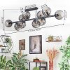 Koyoto Plafondlamp, Kogellampje Rookkleurig, 10-lichts