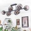 Koyoto Plafondlamp, Kogellampje Rookkleurig, 10-lichts
