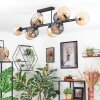 Koyoto Plafondlamp, Kogellampje Amber, Rookkleurig, 10-lichts
