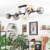 Koyoto Plafondlamp, Kogellampje Amber, Duidelijk, Rookkleurig, 10-lichts
