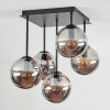 Gastor Plafondlamp, Kogellampje Rookkleurig, 5-lichts