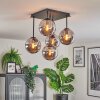 Gastor Plafondlamp, Kogellampje Rookkleurig, 5-lichts