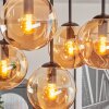Gastor Plafondlamp, Kogellampje Amber, 5-lichts