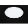 WOFI LINOX Plafondlamp LED Zilver, 1-licht, Afstandsbediening, Kleurwisselaar
