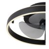 Globo Conway Plafondventilator met verlichting LED Zwart, 1-licht, Afstandsbediening