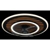 Globo Trevino Plafondventilator met verlichting LED Natuurlijke kleuren, Zwart, 1-licht, Afstandsbediening