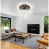 Globo Trevino Plafondventilator met verlichting LED Natuurlijke kleuren, Zwart, 1-licht, Afstandsbediening