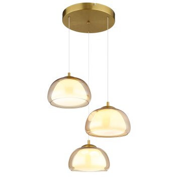 Globo Avila Hanglamp LED Goud, 1-licht, Afstandsbediening