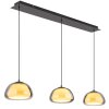 Globo Avila Hanglamp LED Chroom, Zwart, 1-licht, Afstandsbediening
