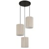 Globo Page Hanglamp Zwart, 3-lichts
