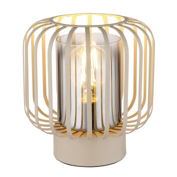 Globo Alfred Tafellamp Zandkleurig, 1-licht