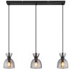 Globo Massey Hanglamp Zwart, 3-lichts