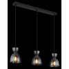 Globo Massey Hanglamp Zwart, 3-lichts