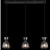 Globo Massey Hanglamp Zwart, 3-lichts