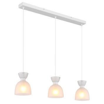 Globo Massey Hanglamp Wit, 3-lichts