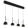 Globo Donovan Hanglamp LED Chroom, Zwart, 1-licht