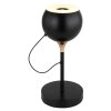 Globo Donovan Tafellamp LED Chroom, Zwart, 1-licht