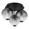 Globo Lacy Plafondlamp LED Zwart, 1-licht