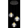 Globo Lacy Hanglamp LED Zwart, 1-licht