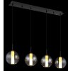 Globo Lacy Hanglamp LED Zwart, 1-licht