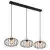 Globo Greys Hanglamp Zwart, 3-lichts