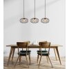 Globo Greys Hanglamp Zwart, 3-lichts