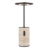 Globo Travertin Tafellamp LED Grijs, 1-licht