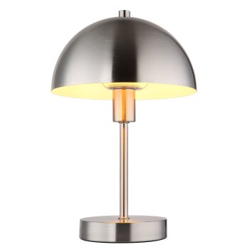 Paddestoel lamp  Globo Atoma Tafellamp Nikkel mat, 1-licht