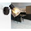 Globo Zachery Plafondlamp, Plafondspot, Wandlamp, Muurspot Zwart, 1-licht
