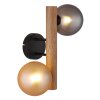 Globo Riha Wandlamp Donkerbruin, Zwart, 2-lichts
