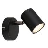 Globo Walters Plafondlamp, Plafondspot, Wandlamp, Muurspot Zwart, 1-licht