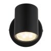 Globo Walters Plafondlamp, Plafondspot, Wandlamp, Muurspot Zwart, 1-licht