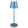 Globo Vannie Tafellamp LED Blauw, 1-licht