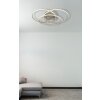 Globo Kombos Plafondlamp LED Nikkel mat, 1-licht