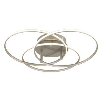 Globo Kombos Plafondlamp LED Nikkel mat, 1-licht