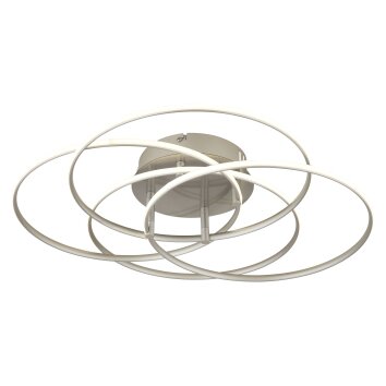 Globo Kombos Plafondlamp LED Nikkel mat, 1-licht