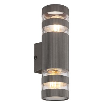 Globo Hayes Wandlamp Antraciet, 2-lichts