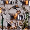 Gastor Hanglamp, Kogellampje, Hanglamp Chroom, Duidelijk, Rookkleurig, 8-lichts