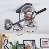 Chehalis Plafondlamp, Kogellampje Duidelijk, Rookkleurig, 5-lichts