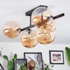Chehalis Plafondlamp, Kogellampje Amber, 5-lichts