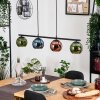 Koyoto Hanglamp, Kogellampje, Hanglamp Blauw, Groen, Koperkleurig, 4-lichts