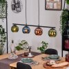 Koyoto Hanglamp, Kogellampje, Hanglamp Blauw, Groen, Koperkleurig, 4-lichts