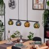 Koyoto Hanglamp, Kogellampje, Hanglamp Blauw, Goud, Groen, 4-lichts