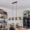 Koyoto Hanglamp, Kogellampje, Hanglamp Blauw, Goud, Groen, 4-lichts