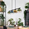 Koyoto Hanglamp, Kogellampje, Hanglamp Blauw, Goud, Groen, Duidelijk, 4-lichts