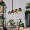 Koyoto Hanglamp, Kogellampje, Hanglamp Blauw, Goud, Groen, Duidelijk, 4-lichts